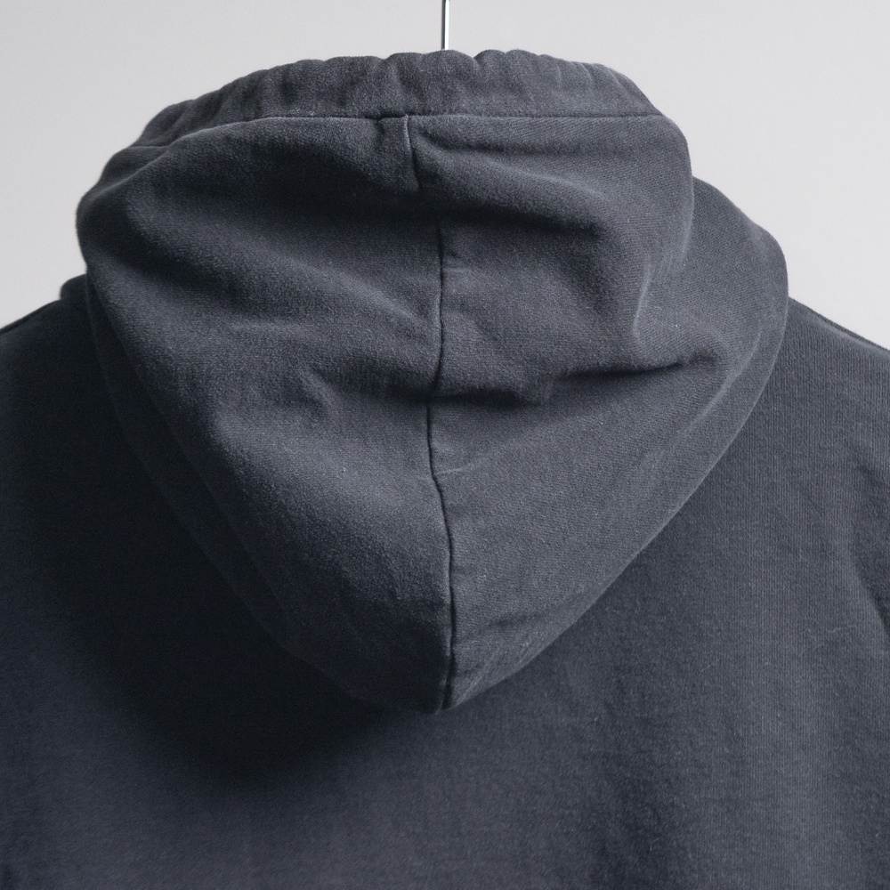 AllSaints Men’s Lg Hoodie Raven Black Pullover French Terry Pocket LS Sweatshirt - Picture 14 of 16